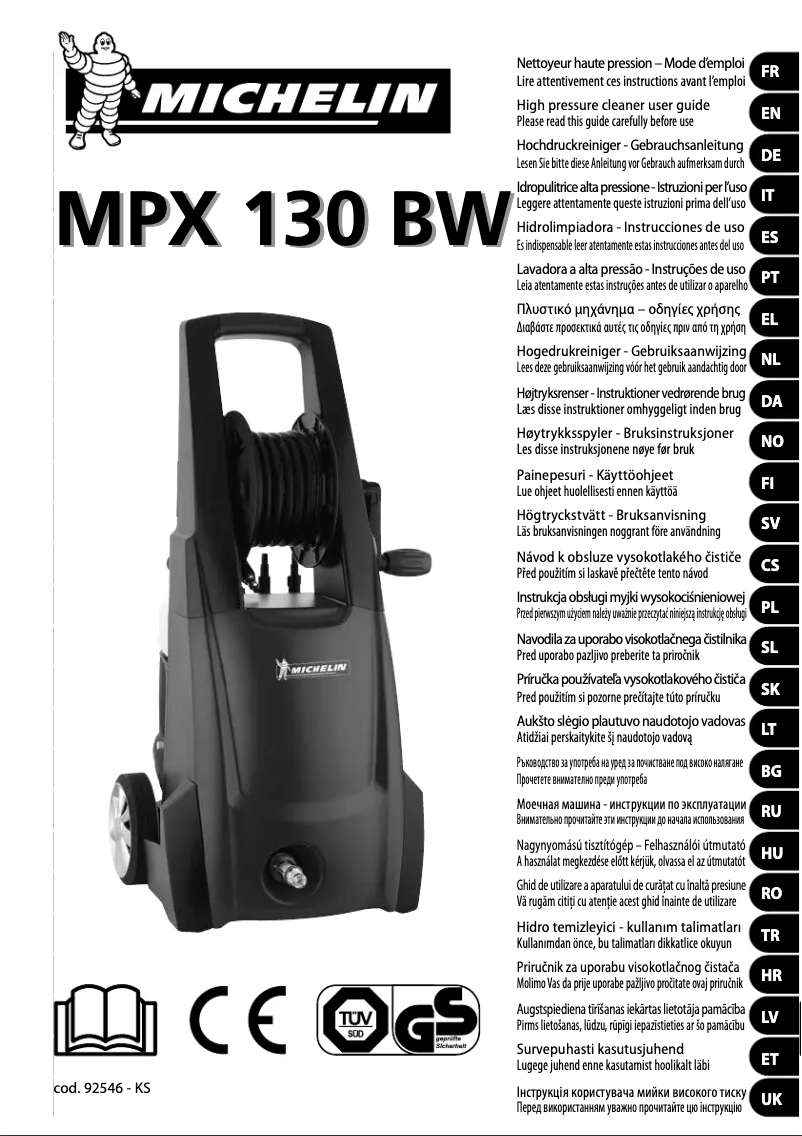 Page 1 de la notice Manuel utilisateur Michelin MPX 130 BW