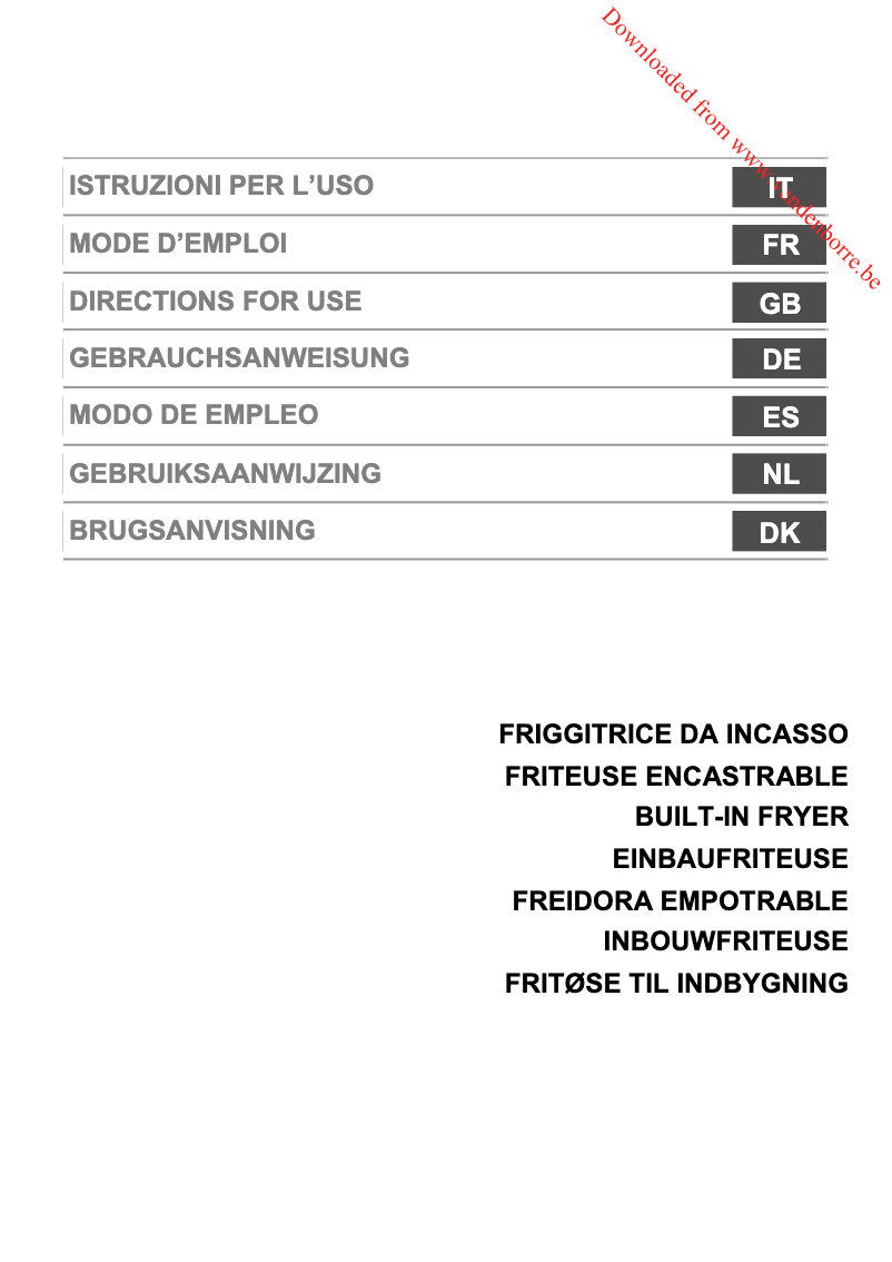Page 1 de la notice Manuel utilisateur Smeg PGF30F