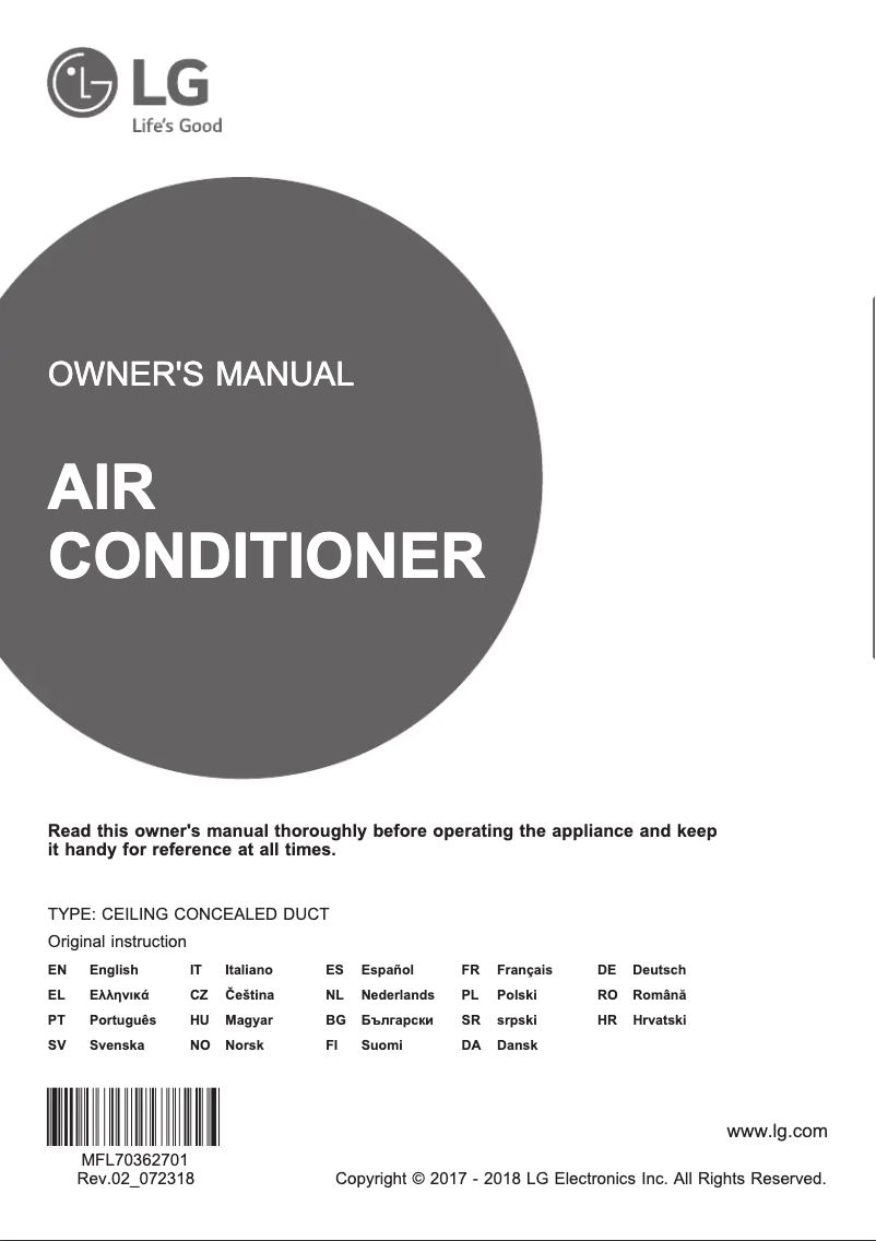 Page 1 of the manual User Manual LG UM60