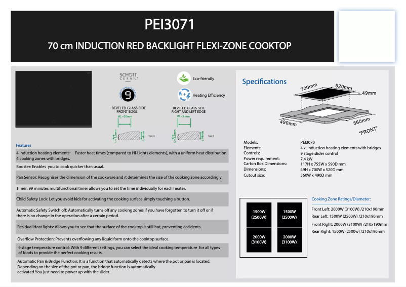 Page 1 de la notice Manuel utilisateur Silverline PEI 3071
