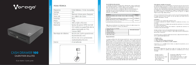 Page 1 de la notice Manuel utilisateur Vorago CD-100