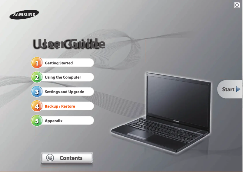 Page 1 de la notice Manuel utilisateur Samsung NP300V3AH