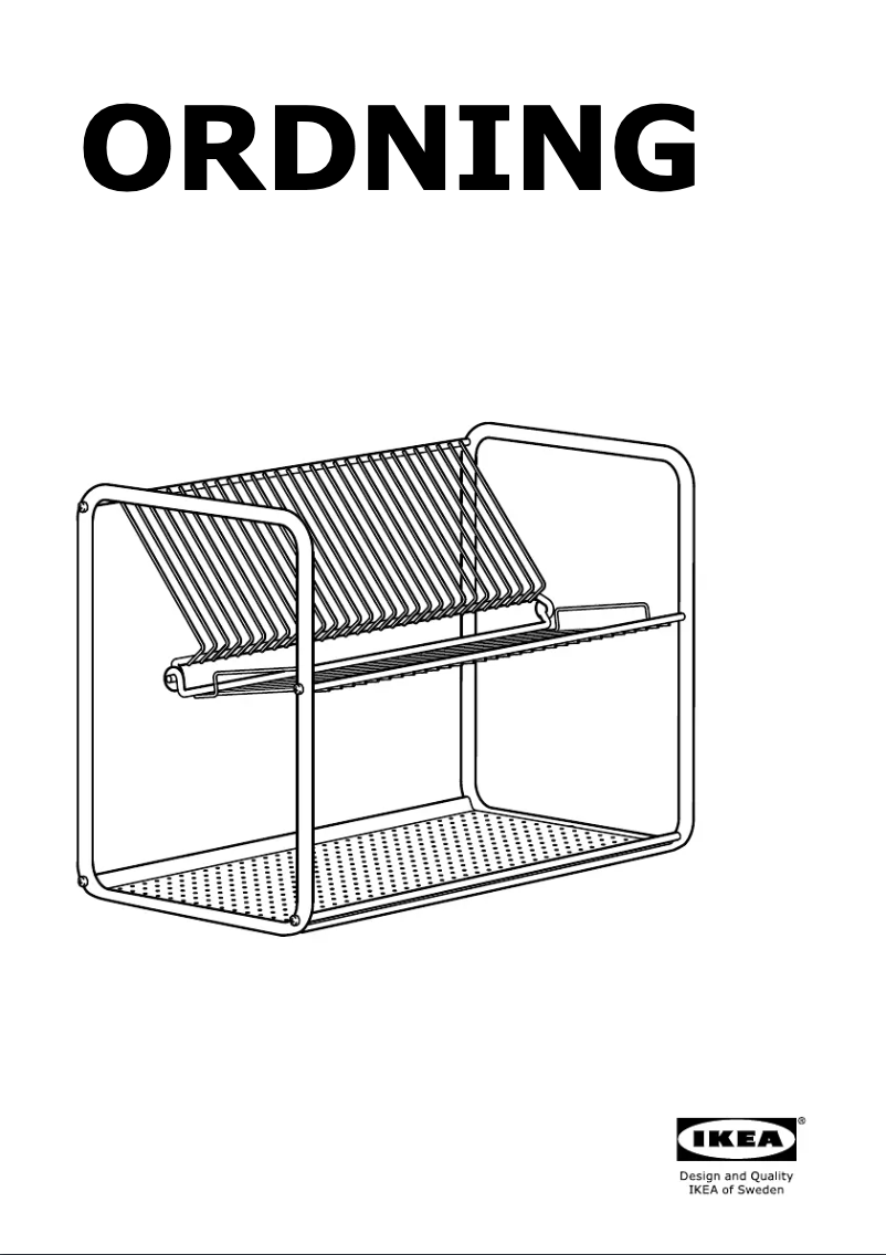 Page 1 de la notice Manuel utilisateur Ikea ORDNING 001.795.35