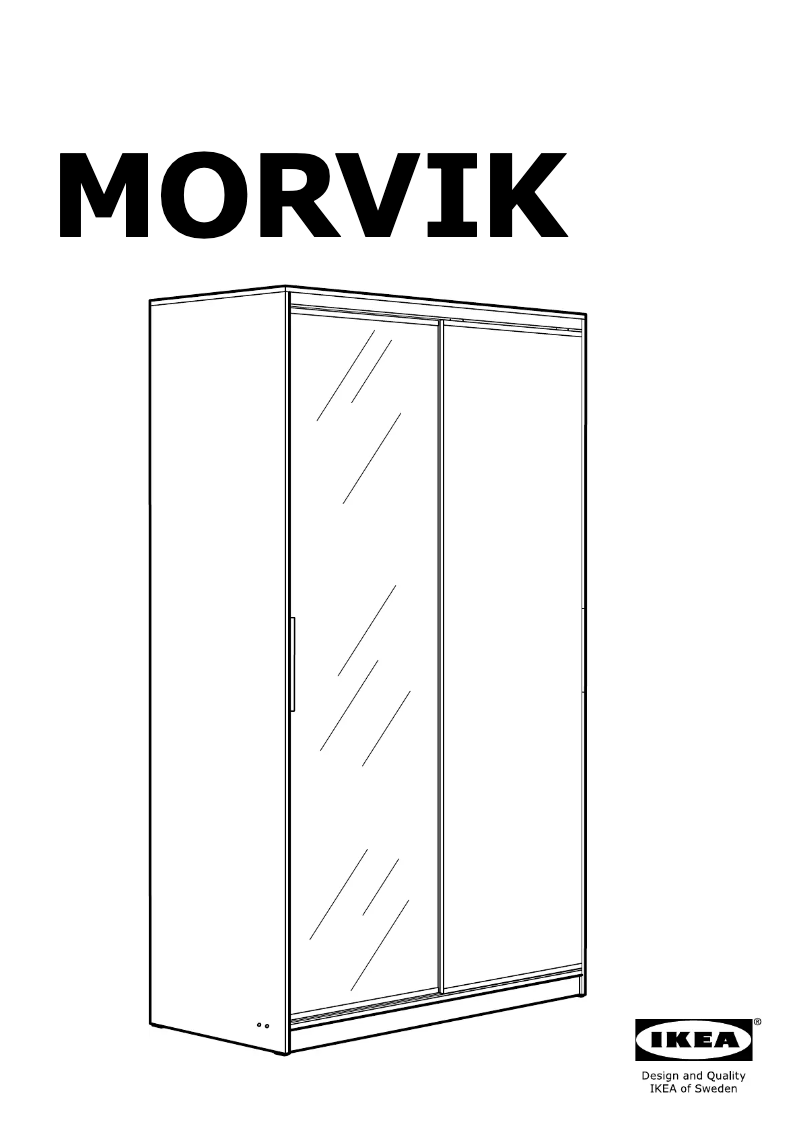 Page 1 de la notice Manuel utilisateur Ikea MORVIK
