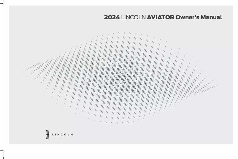 Page 1 de la notice Manuel utilisateur Lincoln Aviator (2024)