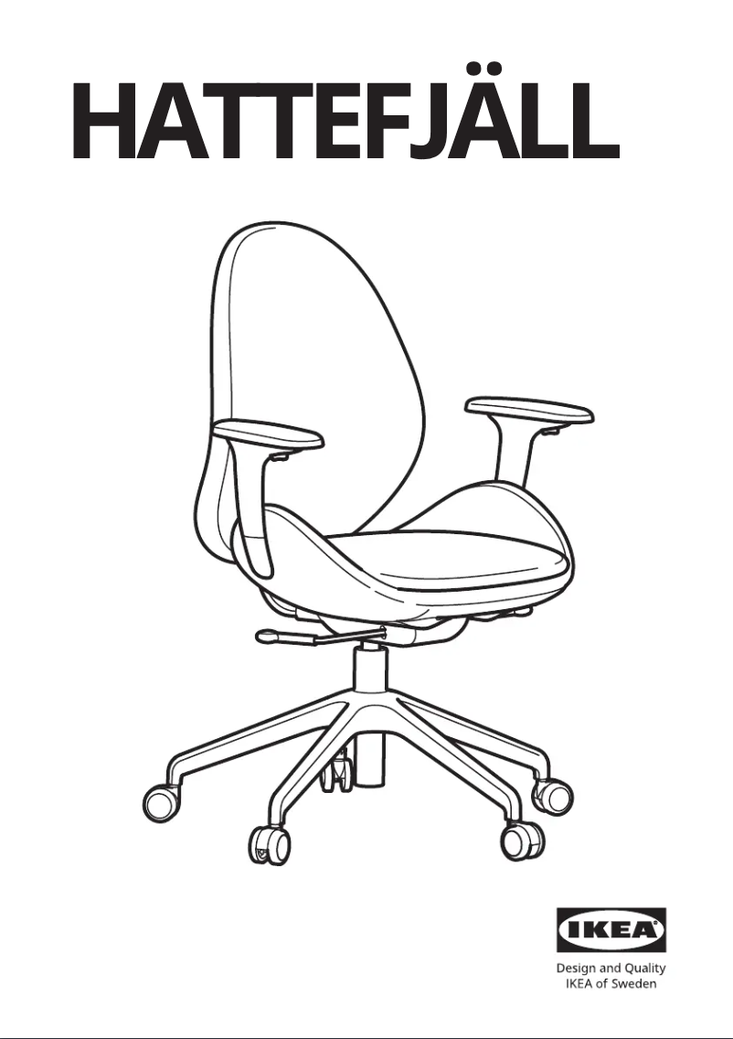 Page 1 de la notice Manuel utilisateur Ikea HATTEFJÄLL 505.389.70