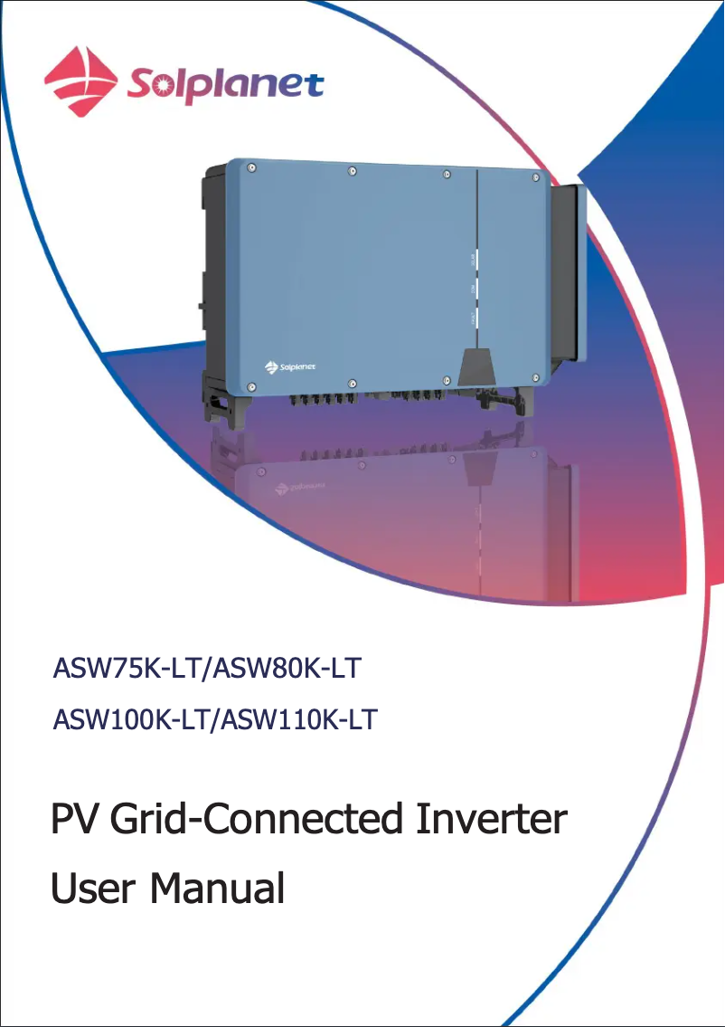 Página 1 del manual Manual de usuario Solplanet ASW80K-LT