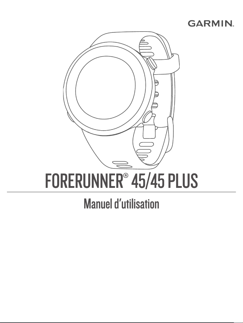 Page 1 de la notice Manuel utilisateur Garmin Forerunner 45