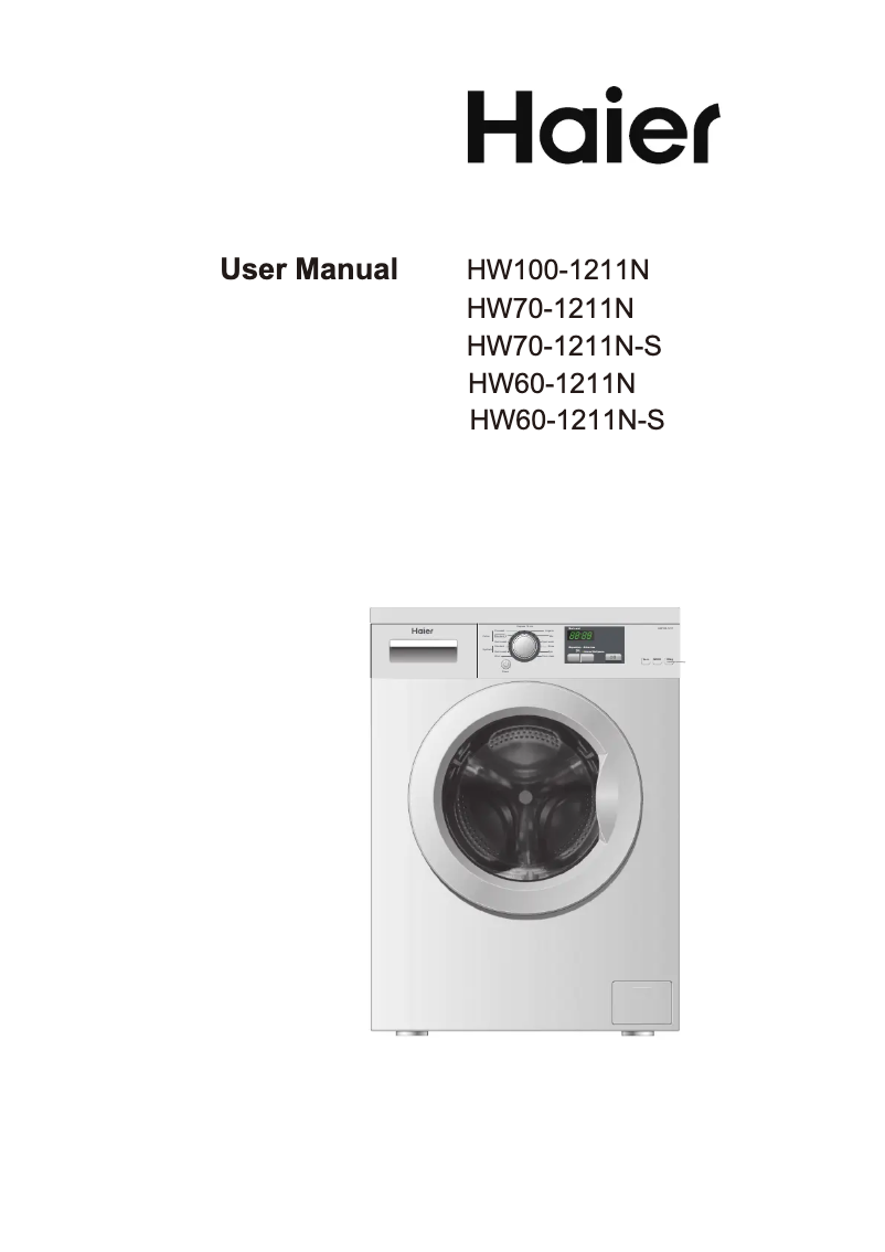 Página 1 del manual Manual de usuario Haier HW60-1211N-S