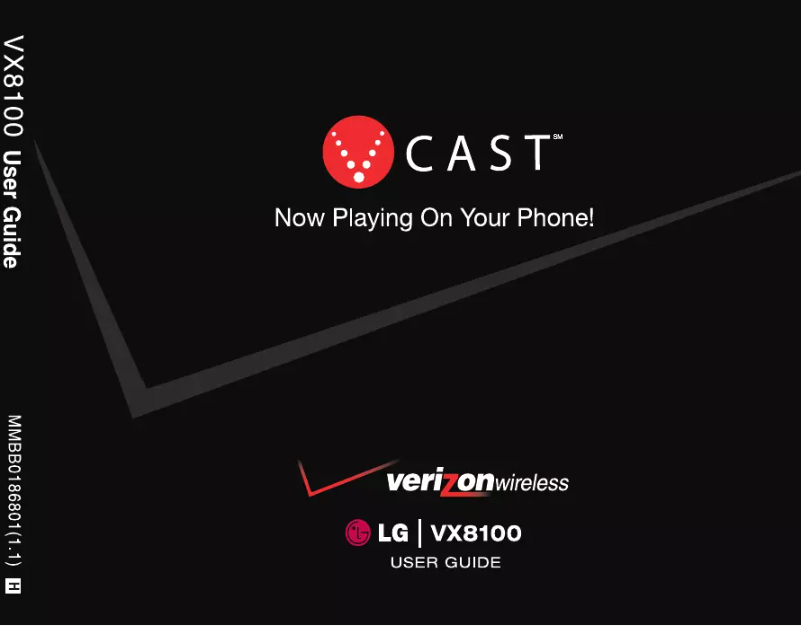 Page 1 of the manual User Manual LG VX8100