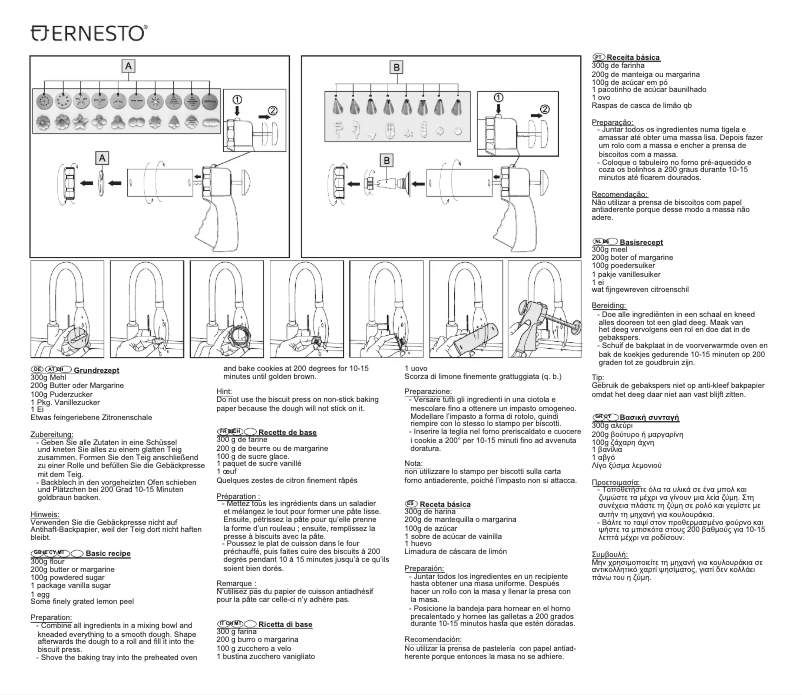 Page 1 de la notice Manuel utilisateur Ernesto 114288-15-01