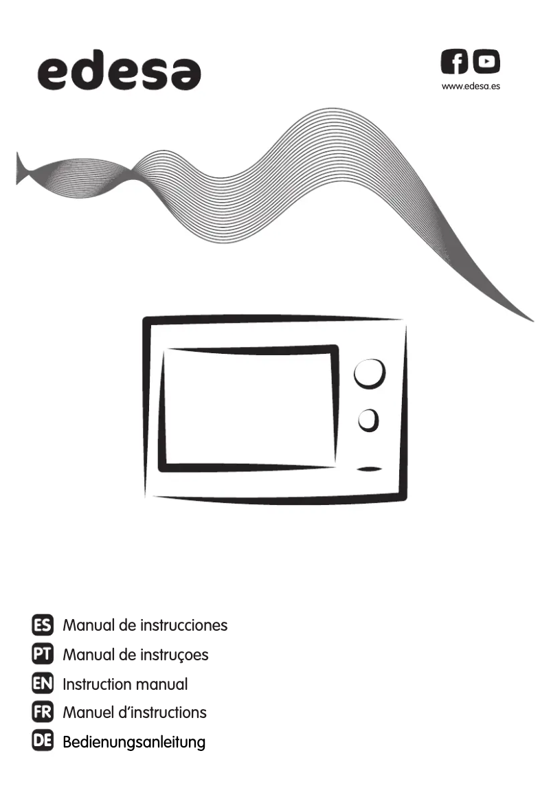 Page 1 de la notice Manuel utilisateur Edesa EMW-2510-IG X