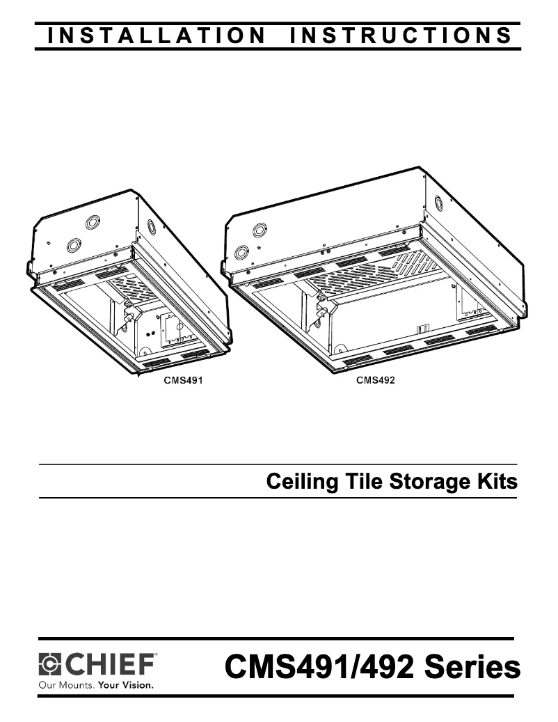 Página 1 del manual Manual de usuario Chief CMS441