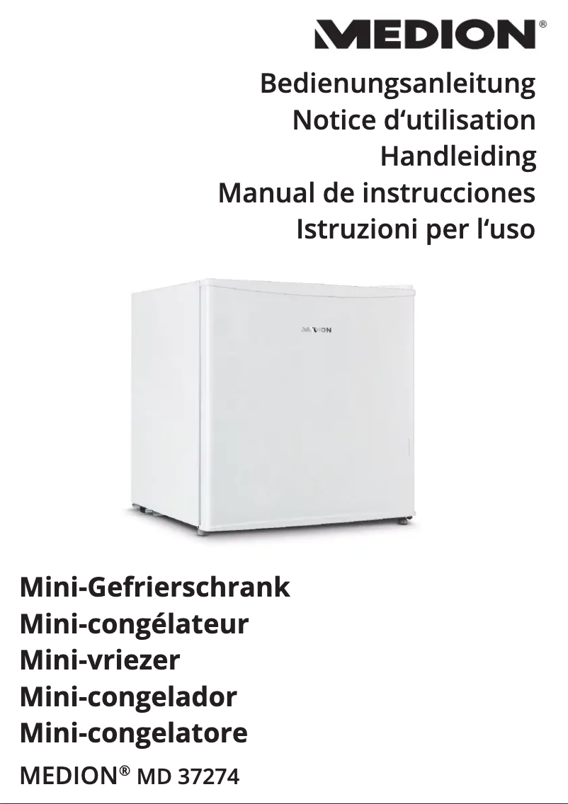 Page 1 de la notice Manuel utilisateur Medion MD 37274
