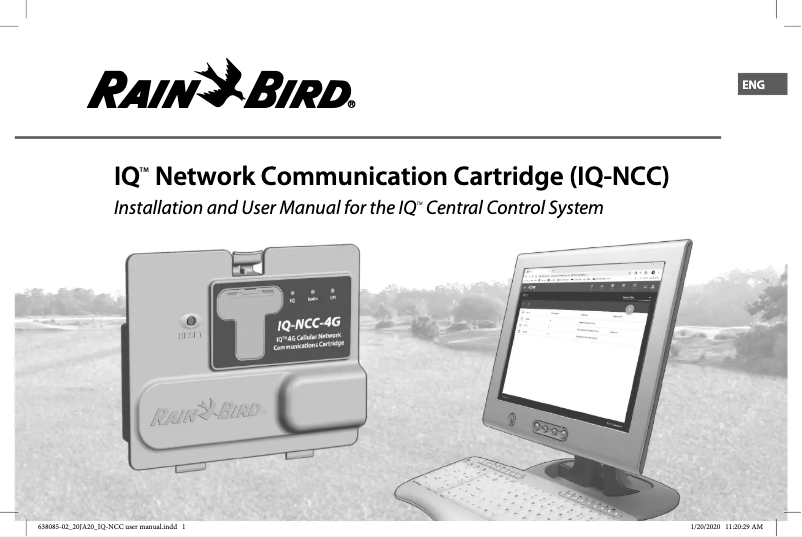 Page 1 de la notice Manuel utilisateur Rain Bird IQ-NCC-4G