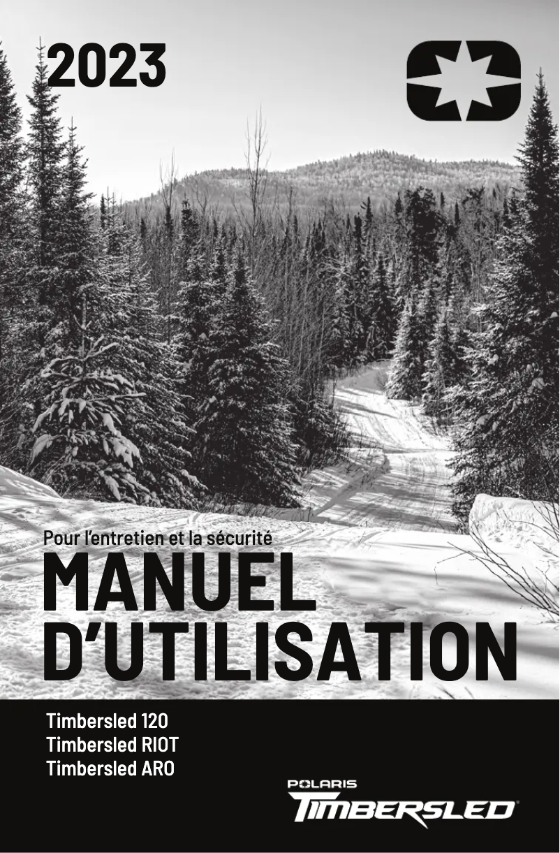 Page 1 de la notice Manuel utilisateur Timbersled ARO 3 S Pro (2023)