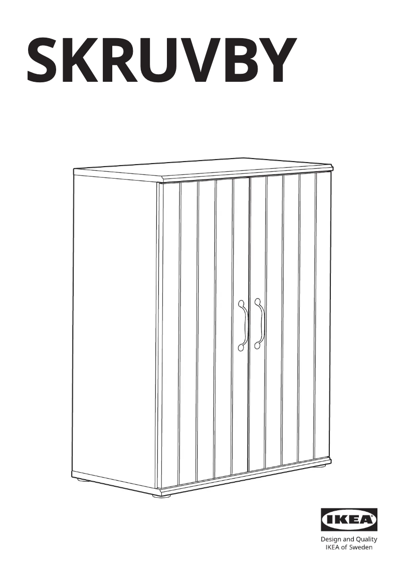 Page 1 de la notice Manuel utilisateur Ikea SKRUVBY 205.035.47