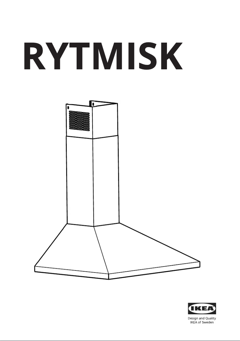 Page 1 de la notice Manuel utilisateur Ikea RYTMISK