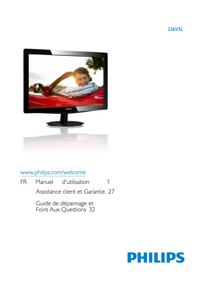 Página 1 del manual Manual de usuario Philips 226V3LAB5