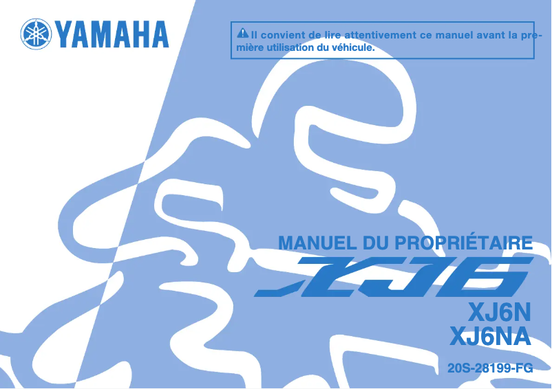 Page 1 de la notice Manuel utilisateur Yamaha XJ6N