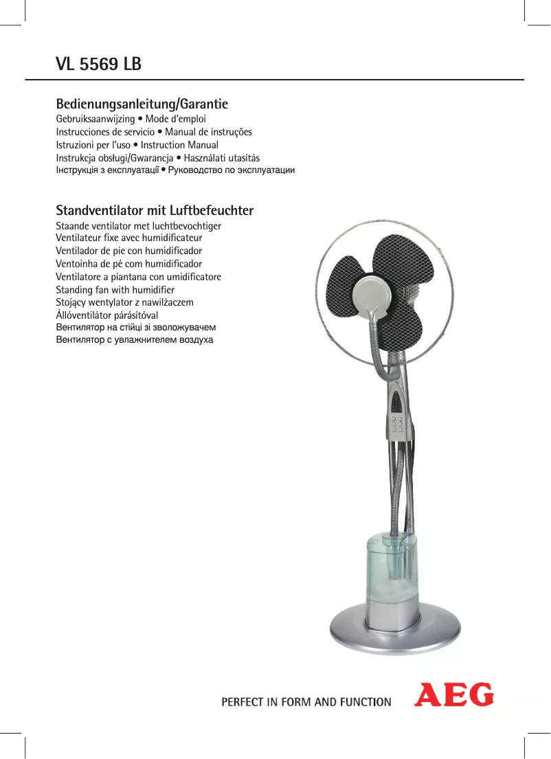 Página 1 del manual Manual de usuario AEG VL 5569 LB