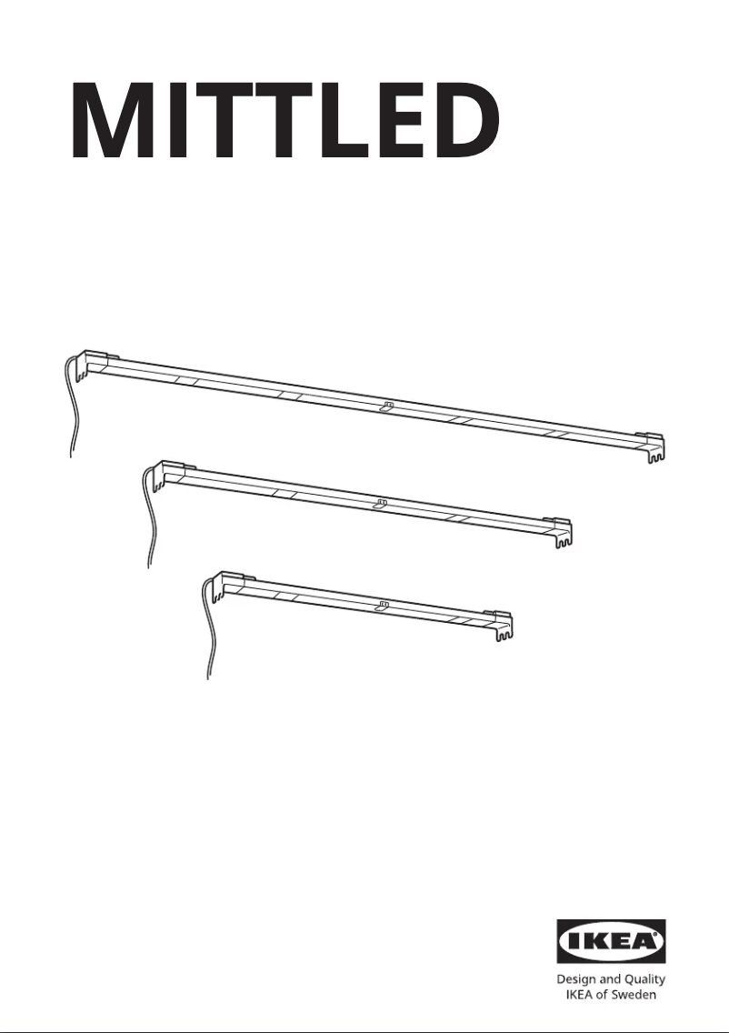 Page 1 de la notice Manuel utilisateur Ikea MITTLED 705.292.10