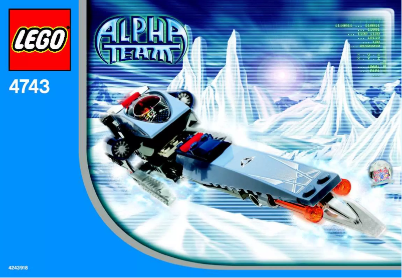 Page 1 de la notice Manuel utilisateur Lego Alpha Team 4743