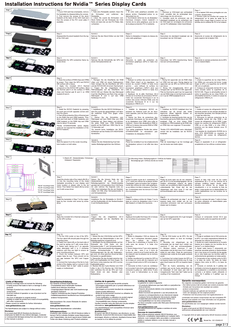 Página 1 del manual Manual de usuario Gelid GC-VGA02-01