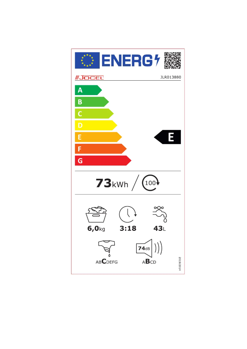 Page 1 de la notice Manuel utilisateur Jocel JLR013880