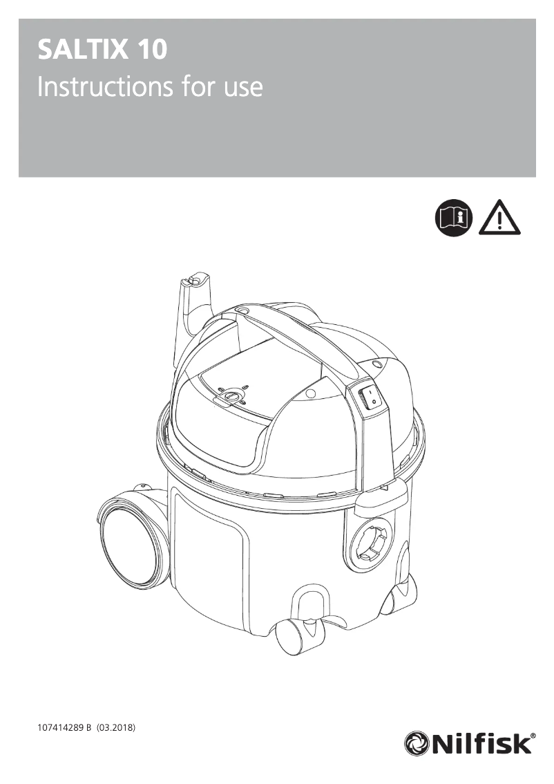Page 1 de la notice Manuel utilisateur Nilfisk Saltix 10