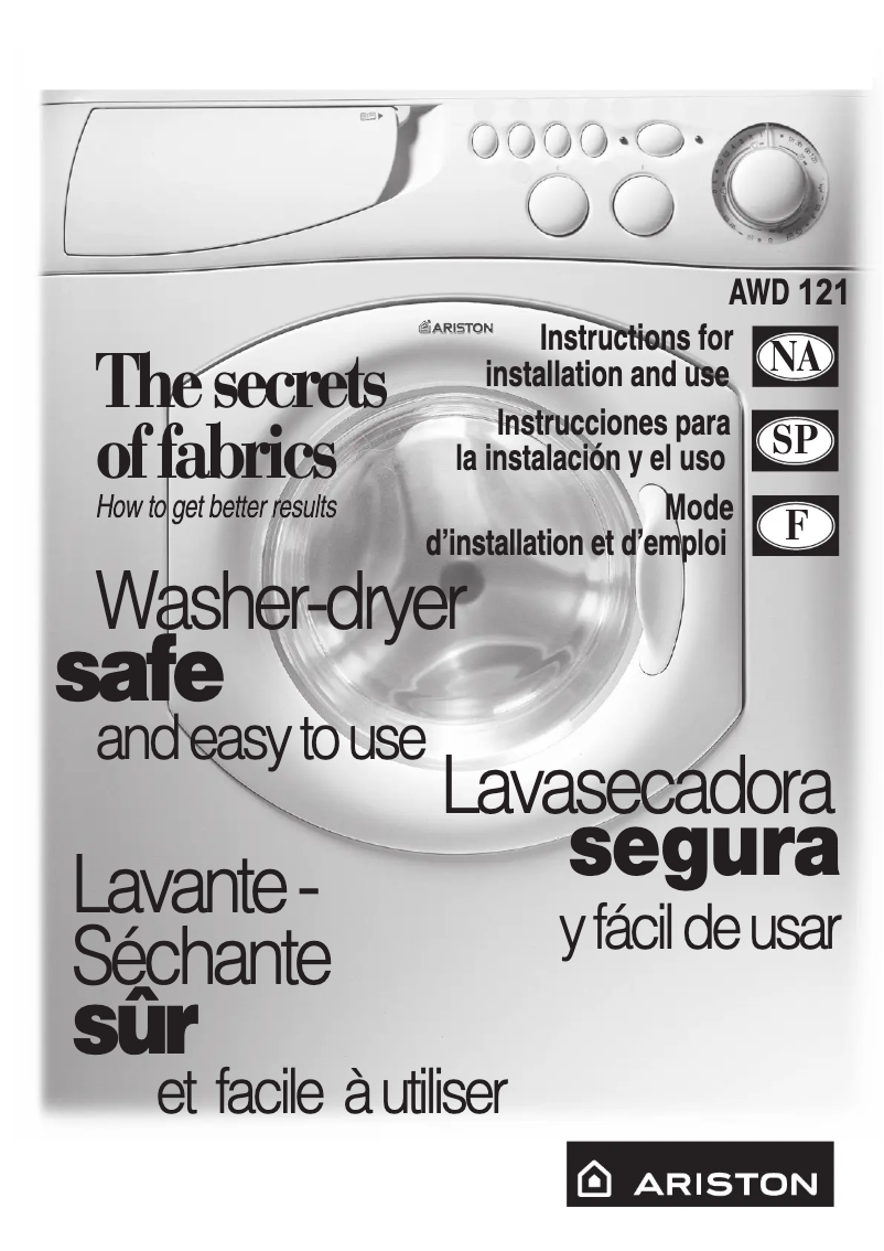 Page 1 de la notice Manuel utilisateur Ariston Thermo AWD121