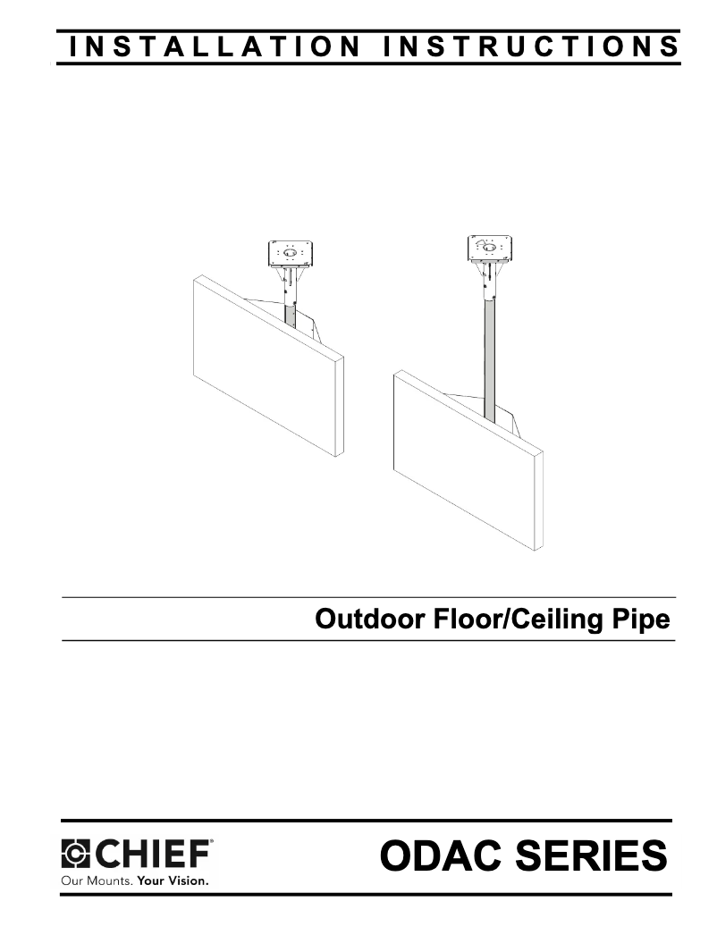 Página 1 del manual Manual de usuario Chief ODAC0405B