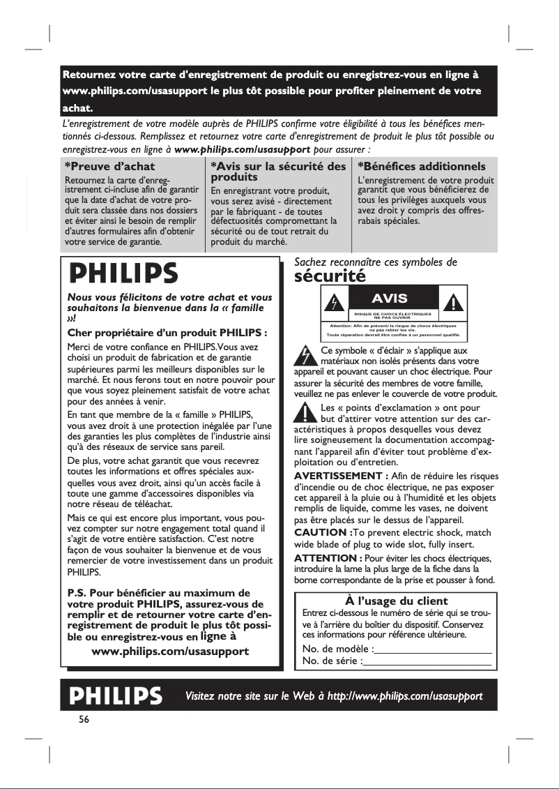 Page 1 of the manual User Manual Philips HTS6500