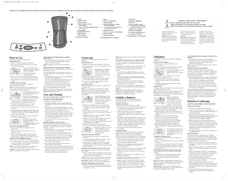 Page 1 of the manual User Manual Black & Decker TCM400