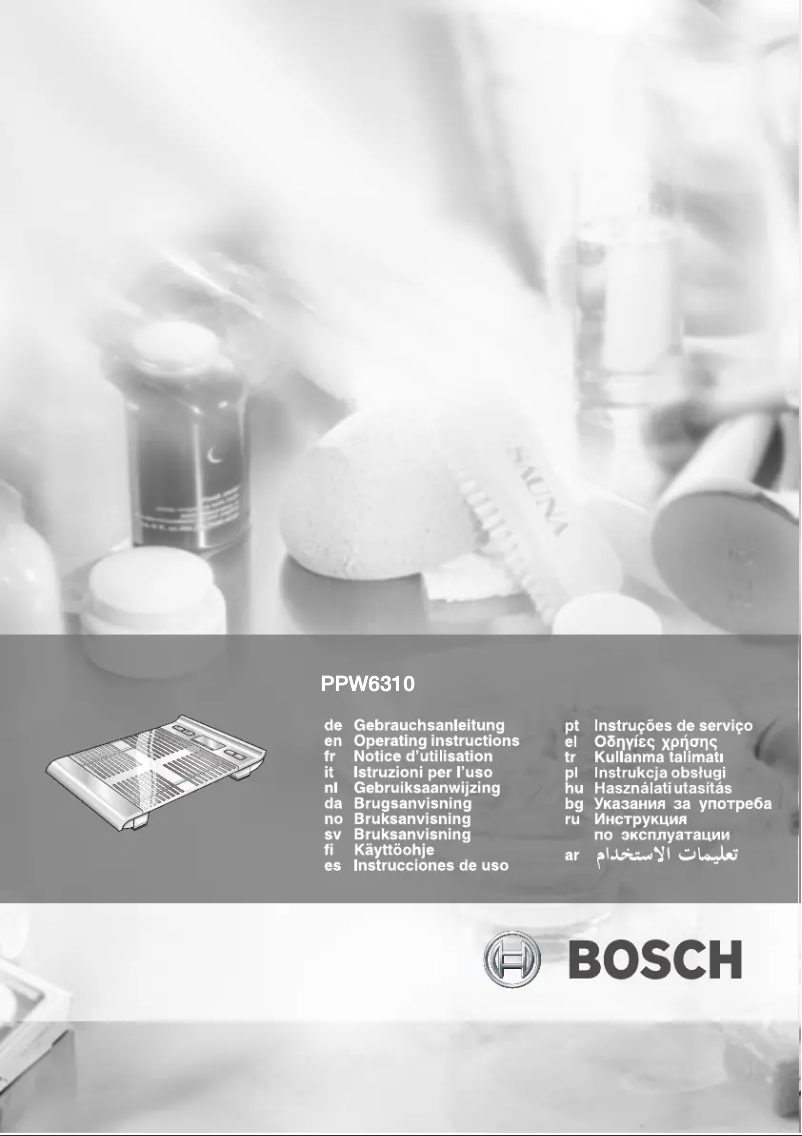 Page 1 de la notice Manuel utilisateur Bosch Axxence swing PPW6310