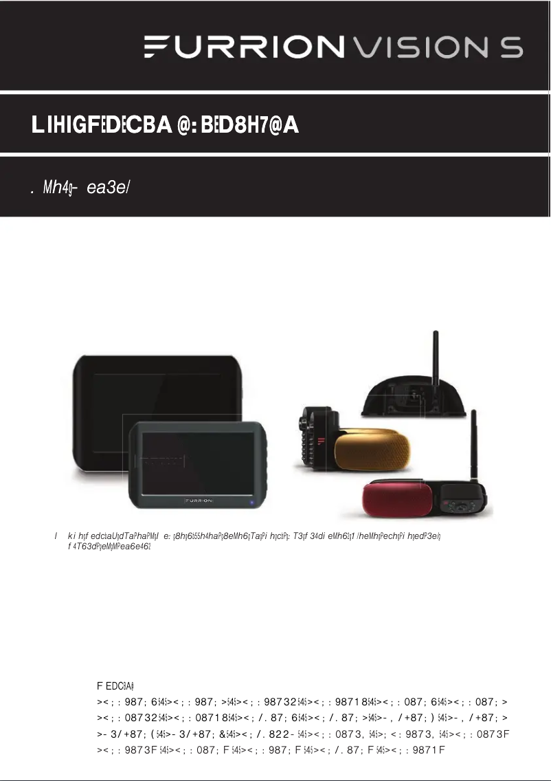 Page 1 de la notice Manuel utilisateur Furrion Vision S FOS07TAPM