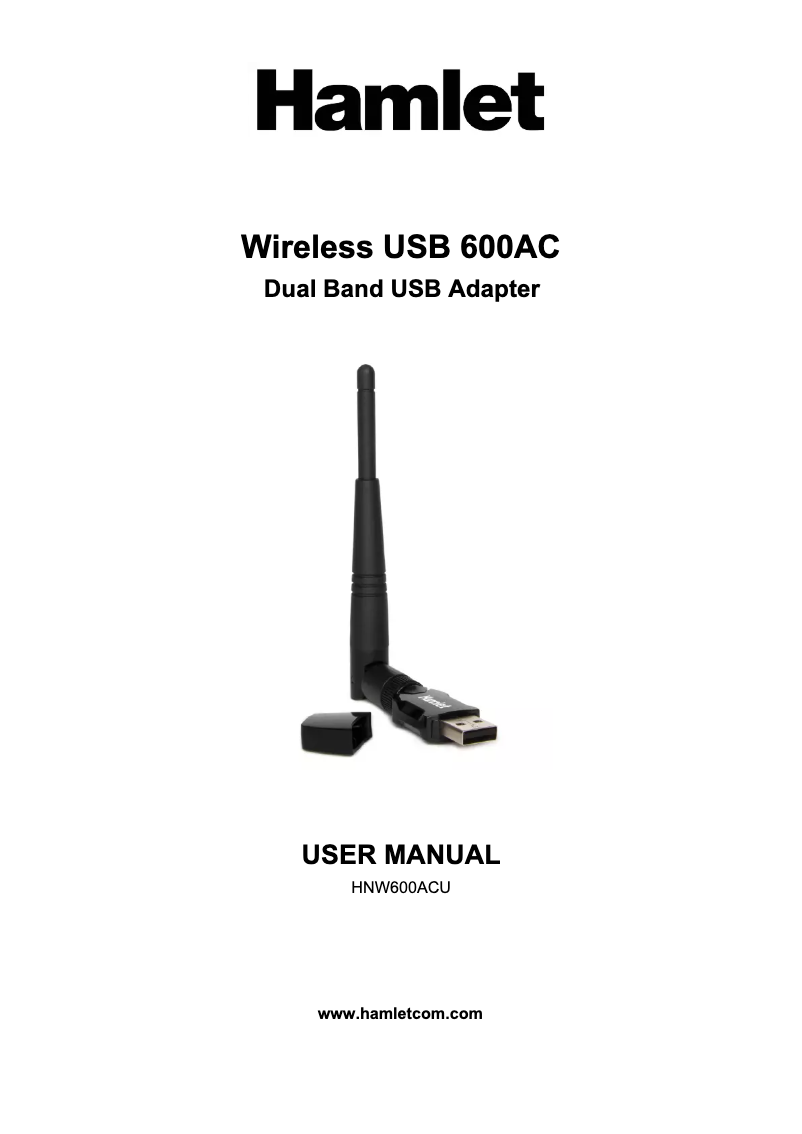 Page 1 de la notice Manuel utilisateur Hamlet HNW600ACU
