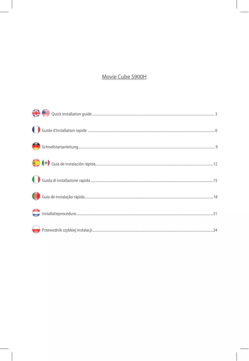 Page 1 de la notice Manuel utilisateur Emtec Movie Cube S900H