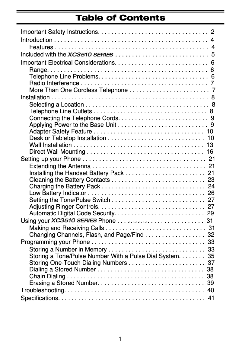 Página 1 del manual Manual de usuario Uniden XC 3510
