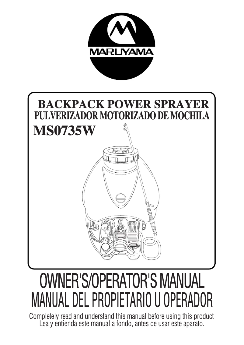Página 1 del manual Manual de usuario Maruyama MS0735W