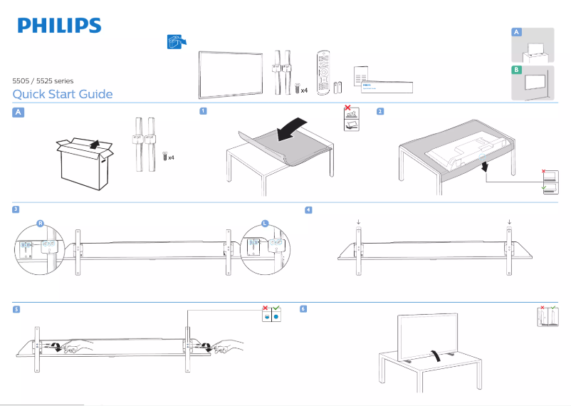 Image de la première page du manuel de l'appareil 43PFS5505