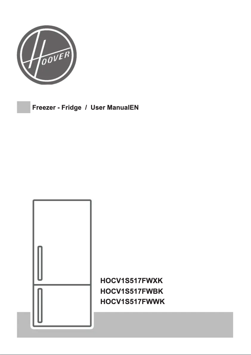 Página 1 del manual Manual de usuario Hoover HOCV1S517FWWK