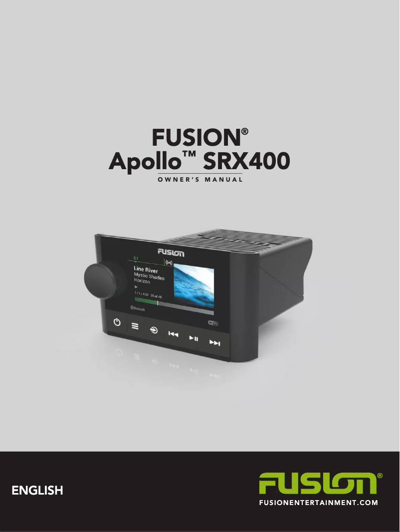 Página 1 del manual Manual de usuario Fusion MS-SRX400