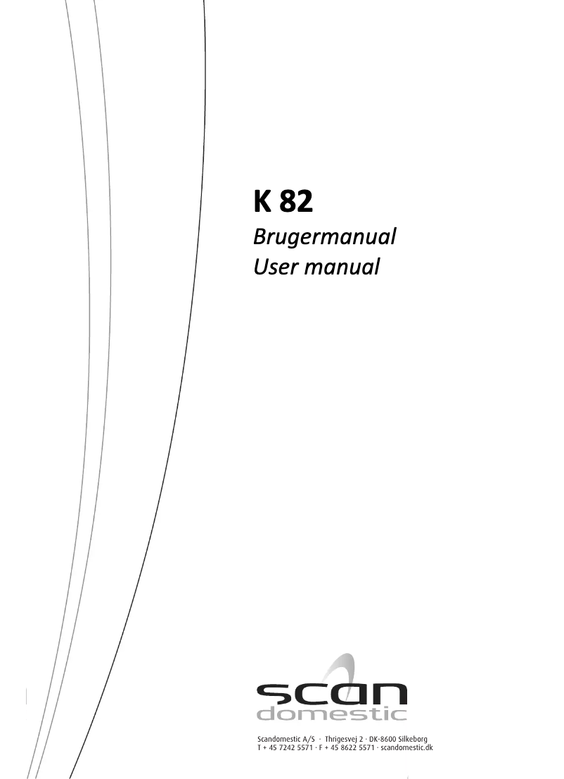 Page 1 de la notice Manuel utilisateur Scandomestic K 82