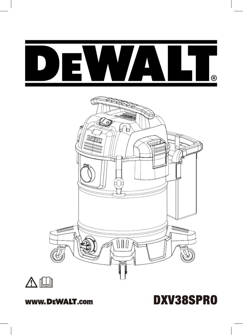 Page 1 of the manual User Manual DeWalt DXV38SPRO