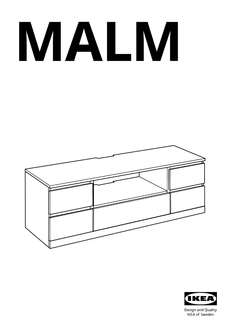 Page 1 de la notice Manuel utilisateur Ikea MALM 104.871.90