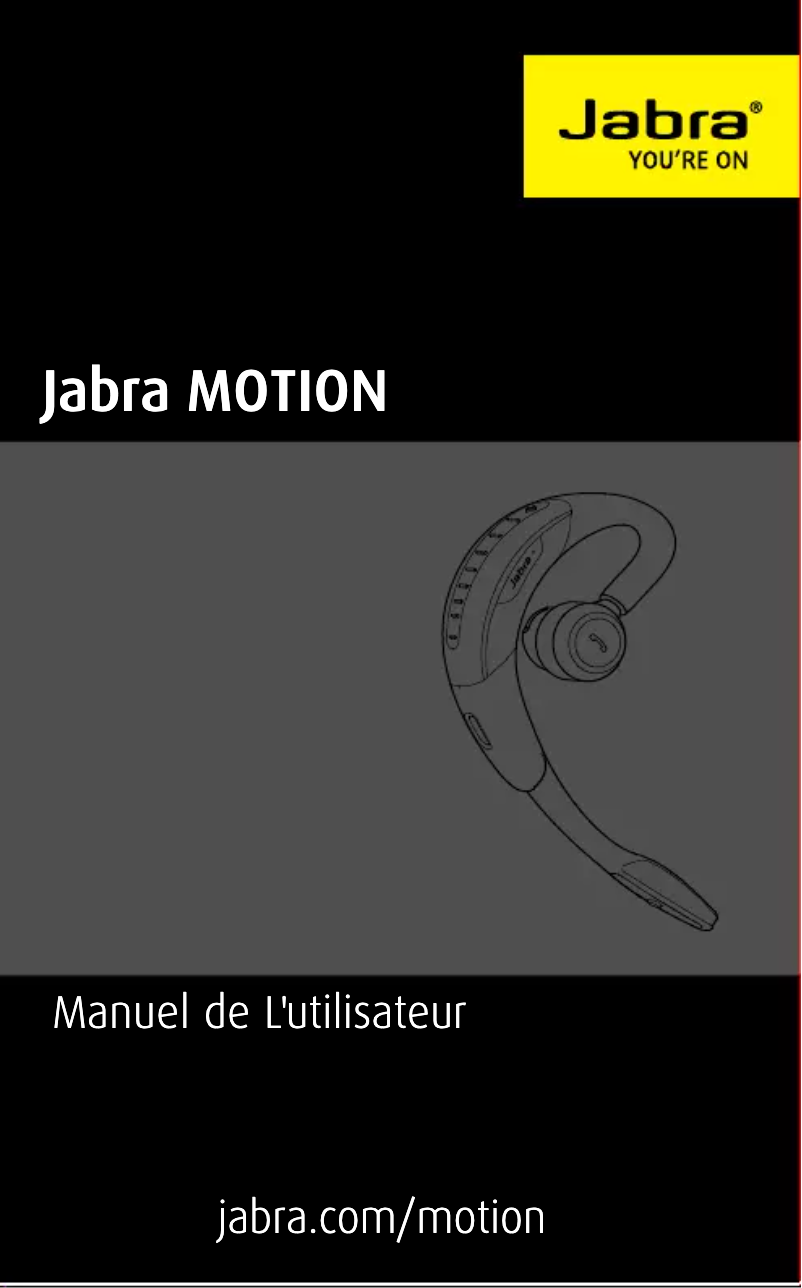 Page 1 de la notice Manuel utilisateur Jabra Motion