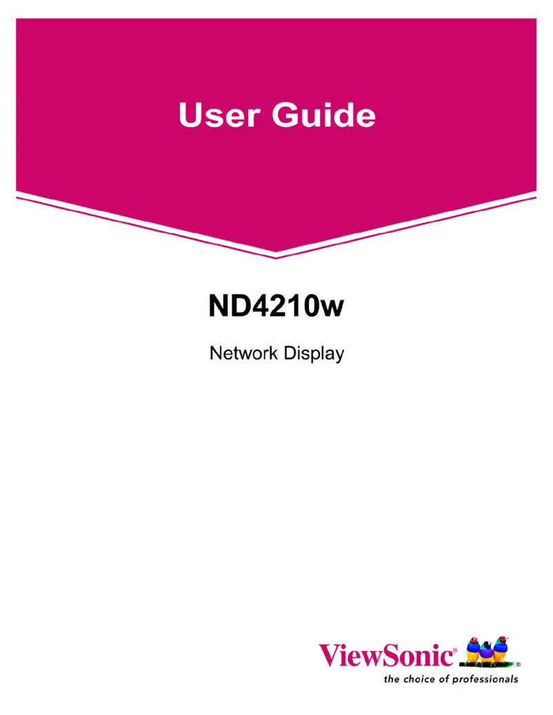 Página 1 del manual Manual de usuario Viewsonic ND4210W