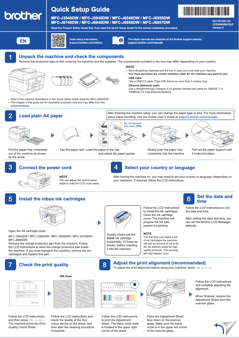Page 1 of the manual User Manual Brother MFC-J6740DW