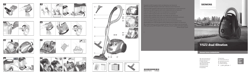 Page 1 de la notice Manuel utilisateur Siemens VSZ1RK2128